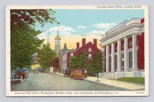 Postcard Princess Ann Street Looking North Fredersburg W. Va.~ Unposted - Picture 1 of 2