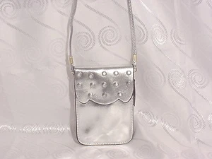 BORSA MODA VEGAN PELLE CORPO INCROCIATO #ARGENTO #322247-930 - Foto 1 di 2