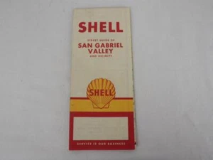 Mappa stradale pieghevole cartacea Shell Valley 1958 vintage - Foto 1 di 8