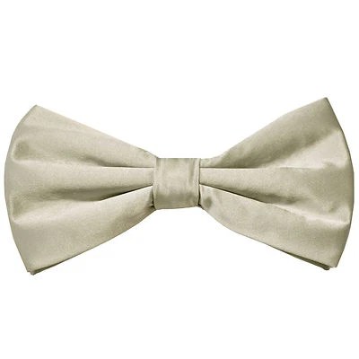 Nuevo en Caja Hombre Seda Pre-atada Pajarita Plata Boda Formal Baile de graduación Fiesta Foto 1 de 3