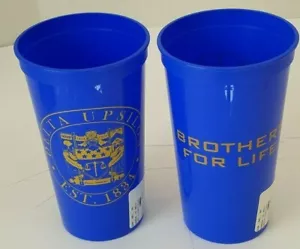 DELTA UPSILON BROTHERS FOR LIFE Plastic Cup 4-PACK - Picture 1 of 1