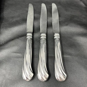 3 Laslo for Mikasa Bellini Stainless Steel Dinner Knives Knife - Picture 1 of 10