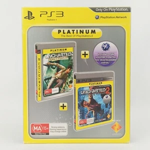 Uncharted Dual Double Pack PS3 PlayStation 3 Drake's Fortune + Among Thieves - Picture 1 of 18