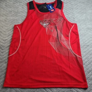 Essendon FC Bombers Official AFL Singlet Summer 2011 XL Red Polyester Training - Picture 1 of 9