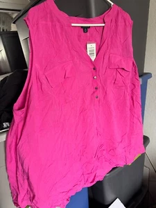 Torrid W Harper Pink SL Challs PO Size 4 NWT - Picture 1 of 3
