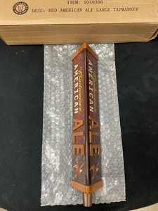 Budweiser American Ale 12" Large Beer Tap Handle 3 Sided New In Box FREE SHIP - Picture 1 of 12