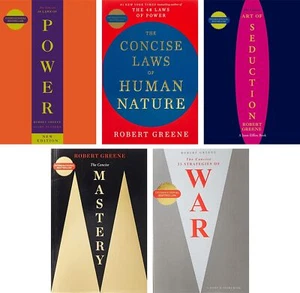 Robert Greene Collection 5 Books Set - [CONCISE]] Seduction, Power, Mastery, War - Picture 1 of 2