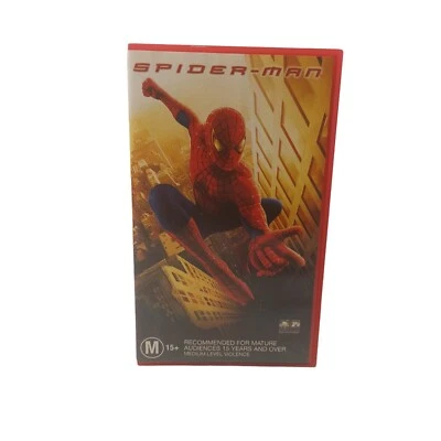 Spiderman VHS Action 2002 Adventure Superhero Crime Web Fantasy Peter Parker - Image 1 of 4