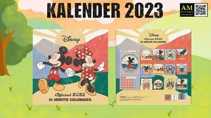 Mickey & Minnie Mouse - Calendario 16 Mesi 2023 - Nuovo/Imballato - Foto 1 di 3