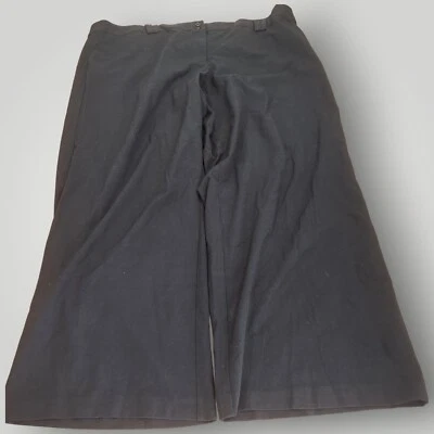 Ashley Stewart Women's PLUS 26 BLACK Wide Leg Palazzo STRETCH Dress Pants - Image 1 of 4