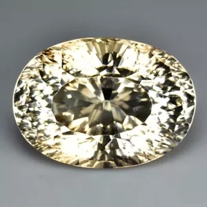 9.09CT Amazing VVS Oval Natural Champagne Topaz Gemstone, Brazil Loose Gemstone - Picture 1 of 3