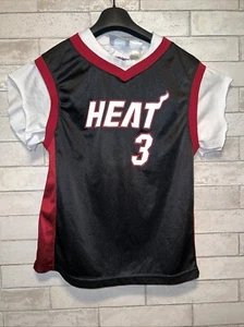 2-IN-1 JERSEY & T-SHIRT COMBO NBA MIAMI HEAT DWAYNE WADE #3 YOUTH SIZE XL 18-20 - Picture 1 of 14