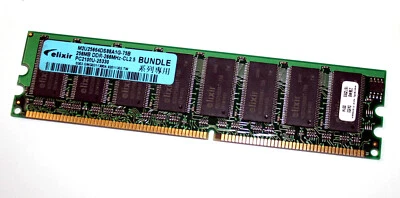 256 MB DDR-RAM 184-pin PC-2100U non-ECC CL2.5  'Elixir M2U25664DS88A1G-75B' - Image 1 of 2