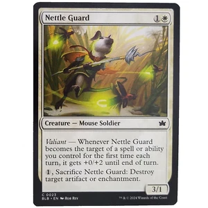 x1 Nettle Guard MTG BLB M/NM White Creature Mouse Soldier Common TCG CCG - Picture 1 of 3