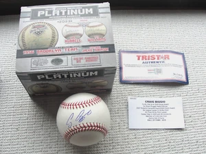 Craig Biggio Signed Tristar Hidden Treasures Platinum Baseball W/COA #18/24 Auto - Picture 1 of 9
