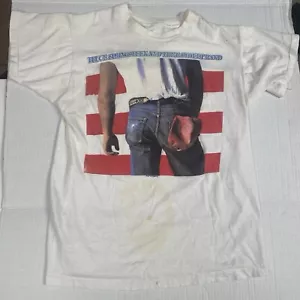 Camisa Bruce Springsteen Nacido en la Gira Mundial de Estados Unidos 84-85 Vintage Pantalla Estrellas S - Imagen 1 de 14