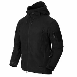 Helikon Tex Patriot Jacket Fleece Outdoor Leisure Hooded Black Size XL - Picture 1 of 2
