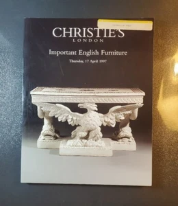 Christie's Auction Catalog London April 1997 Important English Furniture Vintage - Picture 1 of 3