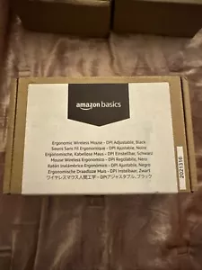 New Amazon Basics Ergonomic DPI Adjustable Wireless Mouse Black - 2021316 - Picture 1 of 5