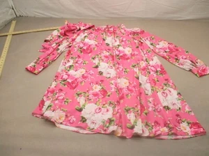 NWOT Childrensalon Size 14 Womens Floral Pink Long Sleeve Party Swing Dress 700 - Picture 1 of 8