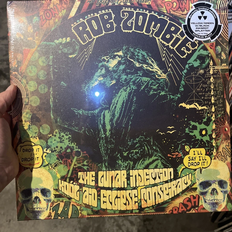 Rob Zombie – The Lunar Injection LP 2021 Nuclear Blast [Neon Yellow w/ Green] EX - Image 1 of 1