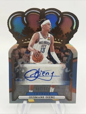 2023-24 Panini Crown Royale Crown Auto #CA-OUS Ousmane Dieng  007/125 - Thunder - Image 1 of 4