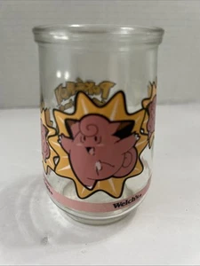 Pokemon Welch's Grape Jelly Jar Glass Nintendo Clefairy #66 1998 - Picture 1 of 6