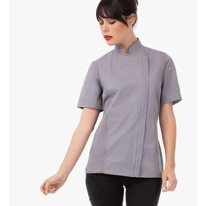 Chef Works Damen grau Springfield Kochmantel Größe Medium  - Bild 1 von 9