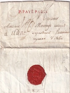 XX594-PERIODO NAPOLEONICO-PREF. DA PARIGI A UDINE 1811 - Imagen 1 de 1