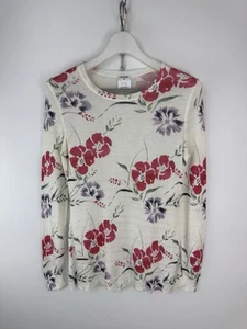 Chanel Floral Sweater Womens Knit Blouse Long Sleeve Size 40 - Picture 1 of 10