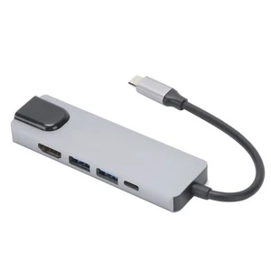 5 w 1 Adapter typu C Typ-C Podłączenie zewnętrzne Karta sieciowa Sprzęt FY - Zdjęcie 1 z 19