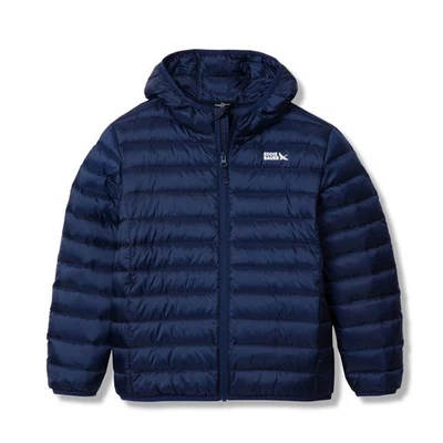 Eddie Bauer Hooded Puffer Jacket Navy Blue; Little Boys Size 6~ MSRP:$94~ NWT - Image 1 of 3