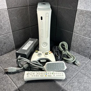Xbox 360 Console 60GB Cleaned Laser/All Cords New Thermals Chatpad & Remote - Picture 1 of 13