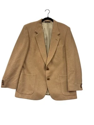 Chaqueta Blazer Grande Nino Cerruti Cabello Camel Lana #8955 Foto 1 de 4