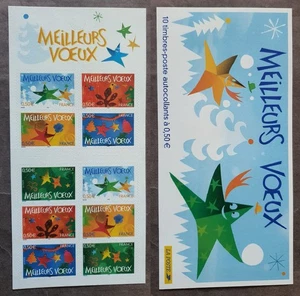 France: Carnet Y&T BC3722/BC44 Meilleurs Voeux Etoiles - 2004 – NEUF**/MNH - Imagen 1 de 3
