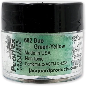 Pearl Ex Pigment Powder 3 Grams Duo Green/Yellow - Loose Mica Powder for Epoxy R - Picture 1 of 7