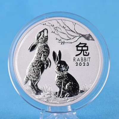 Australien 8 $ 2023  Year of the Rabbit   5 Oz Silber 9999  BU (2) - Bild 1 von 2
