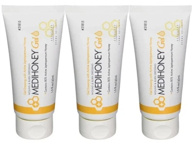 1-3 piezas Medihoney Gel Apósito para Heridas y Quemaduras de Derma Sciences 1.5 OZ Nuevo Foto 1 de 4