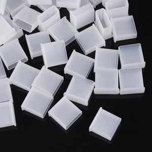 Transparent USB Protection Plugs 50 Pcs for Laptop and PC Ports - Photo 1/12