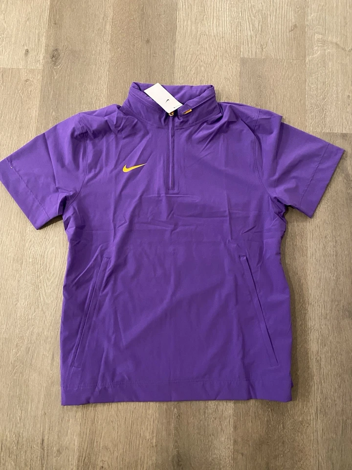 Nike Coaches 1/4 Zip Hooded SS Jacket Purple Yellow Men’s Size Large FJ9548-546 - Image 1 of 1