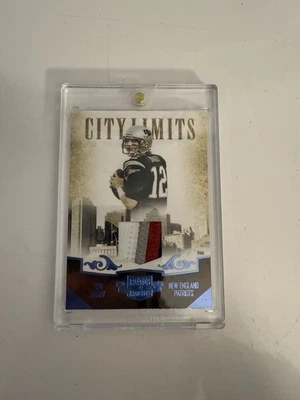 Tom Brady 4 Color Prime Patch 2010 Panini Plates And Patches City Limits - Image 1 of 2