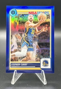 2023-24 NBA Hoops Premium Stock Stephen Curry #192 Blue Prizm Color Match SP/120 - Picture 1 of 2