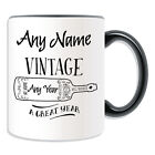 Personalised Gift Vintage Wine Your Year Mug Money Box Cup Fun Novelty Born Name