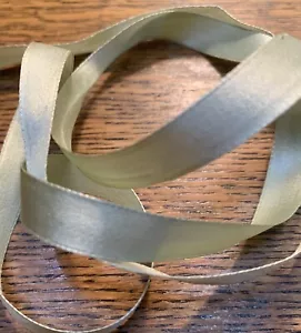 3 yd ~ 1 /2 in Vintage Green Satin Rayon ribbon ~ NOS ~ flower making - Picture 1 of 1