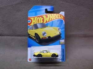 HOT WHEELS YELLOW 2024 #46 PORSCHE 911 CARRERA RS 2.7 EXOTIC GERMAN SPORTS CAR - Picture 1 of 3