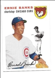 ERNIE BANKS 2006 TOPPS ROOKIE OF THE WEEK 1955 TOPPS CHICAGO CUBS FREE SHIPPING - Picture 1 of 1