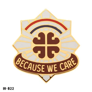 US Army DUI Pin ~ MEDDAC Fort Knox "Because We Care" ~ Vanguard USA ~ NEU - Bild 1 von 1