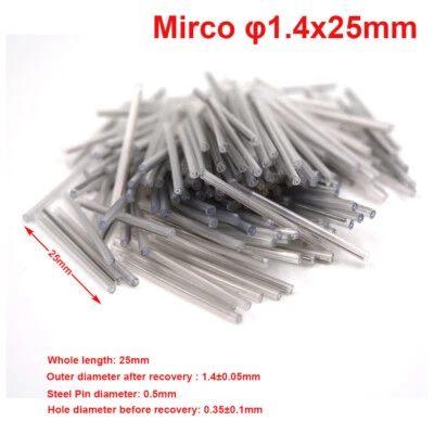 Mirco OD1.4mm Fiber optic Fusion Splice Protection Sleeve Tube 25mm 1000PCS - Image 1 of 4