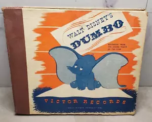 DUMBO walt disney ( children ) victor 101 - 3 x 78 rpm - booklet - - Imagen 1 de 8