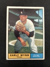 1961 Topps Baseball Card  #455 Early Wynn Chicago White Sox HOF VgEx Free Ship!
